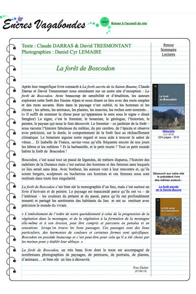 La forêt de Boscodon vue par les Encres Vagabondes