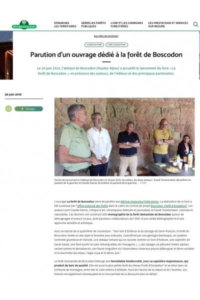 « La forêt de Boscodon » et l'ONF