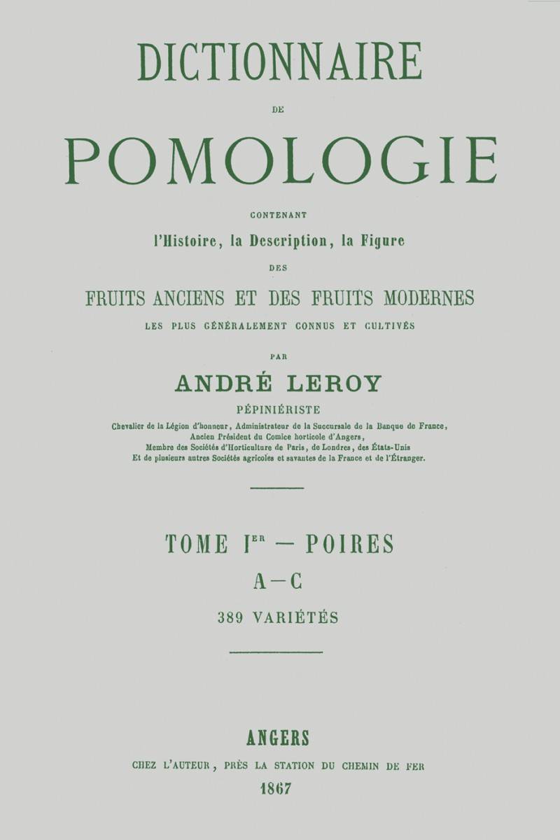 Dictionnaire de pomologie T1