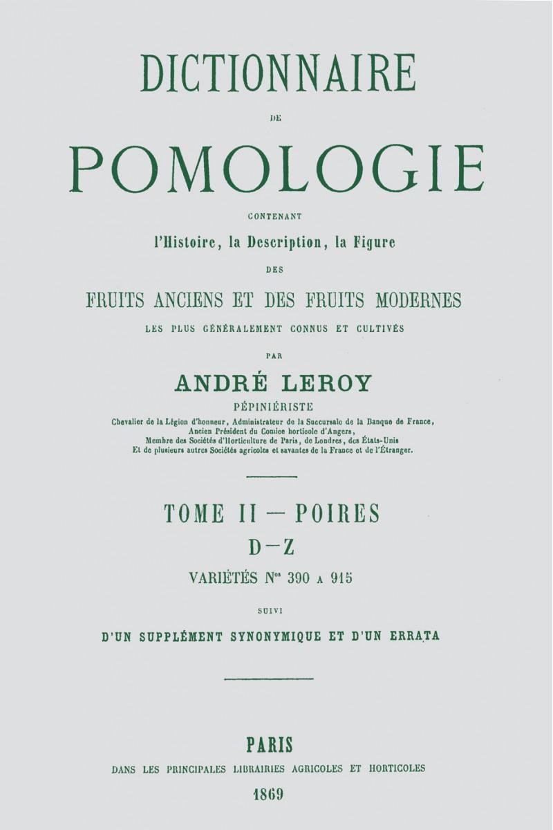 Dictionnaire de pomologie T2
