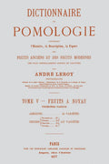Dictionnaire de pomologie T5