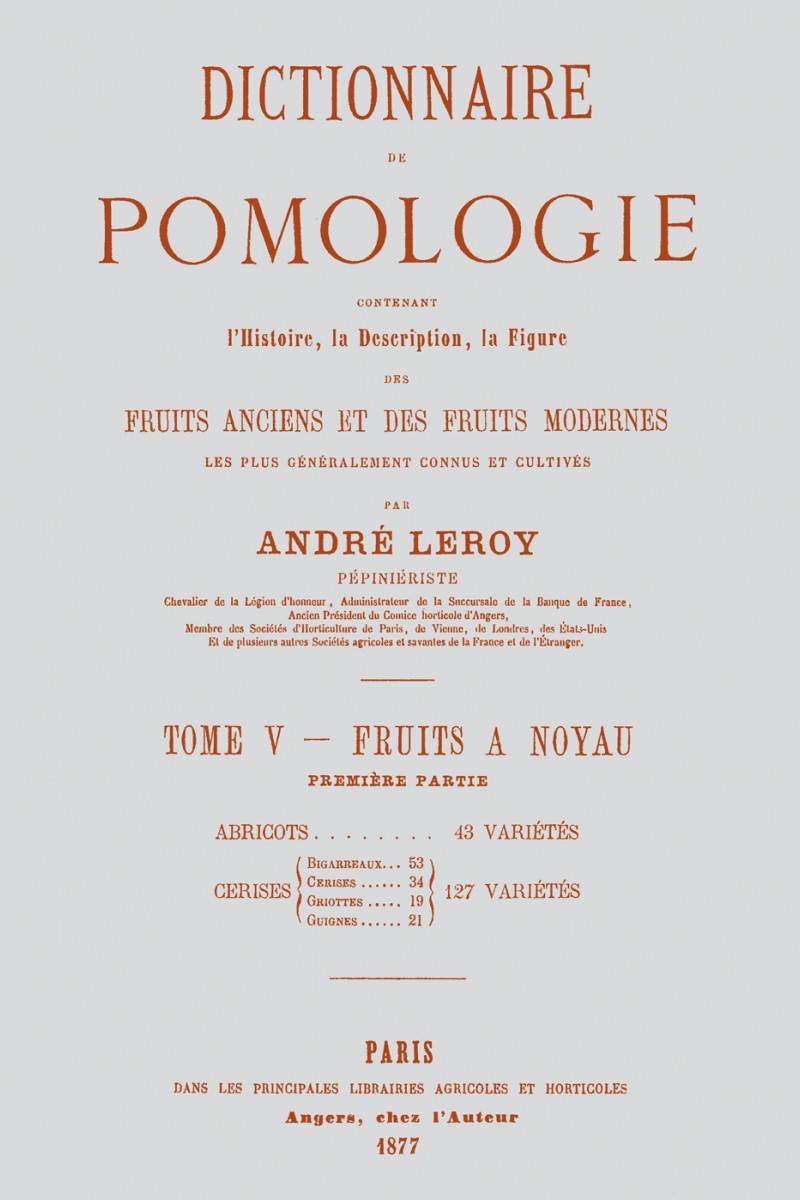 Dictionnaire de pomologie T5