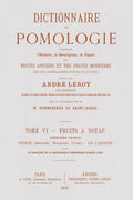 Dictionnaire de pomologie T6