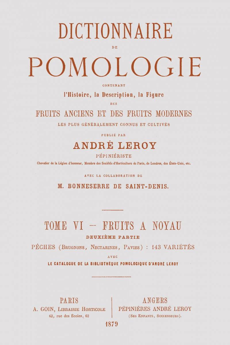 Dictionnaire de pomologie T6